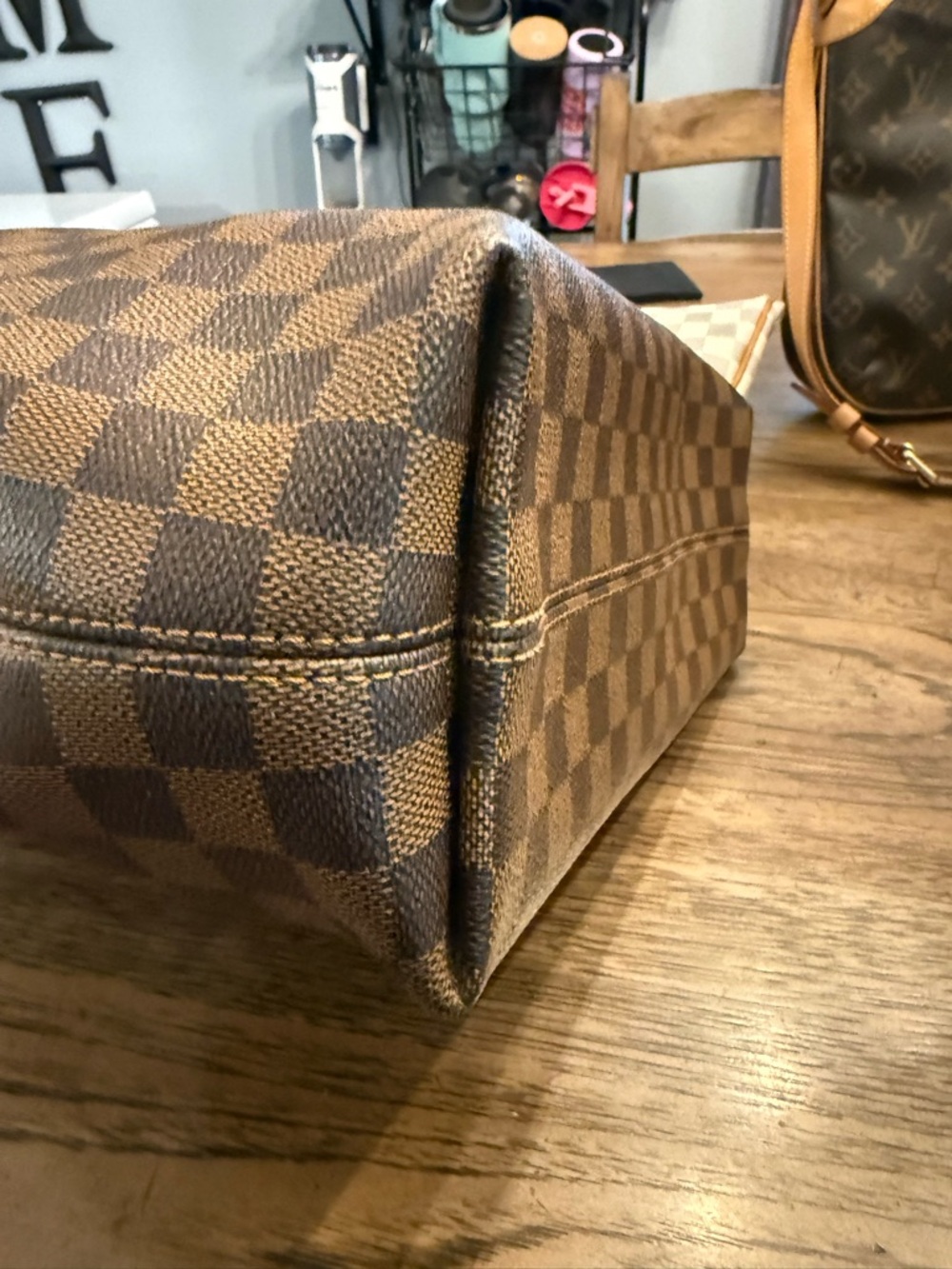 Louis Vuitton Brown Graceful pm Damier Canvas Shoulder bag. Great condition. - Picture 6 of 12